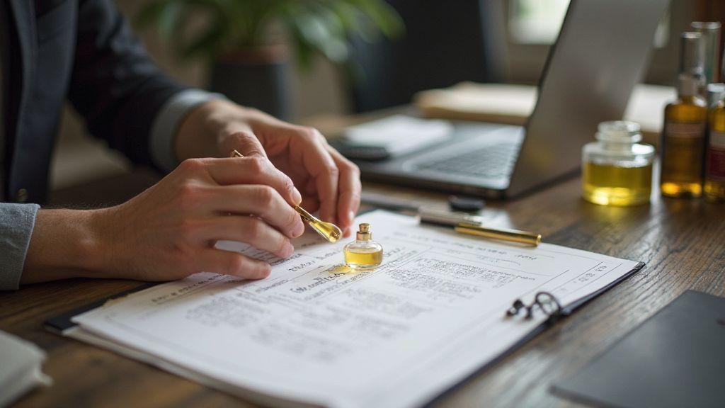 Passo a passo do processo de registro de aroma para produtos